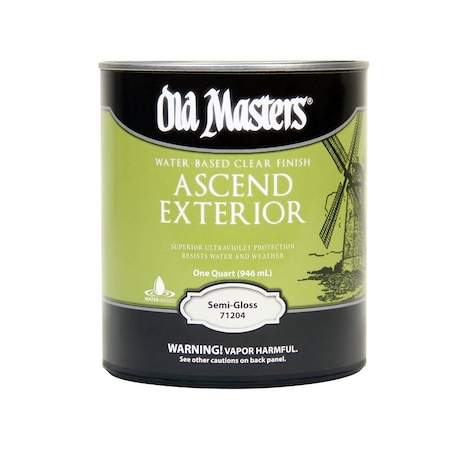 Old Masters Old Masters Ascend Exterior Semi-Gloss Clear Water-Based Finish 1 qt 71204